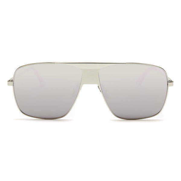 Matte silver frame sunglass-Native Ken Bond