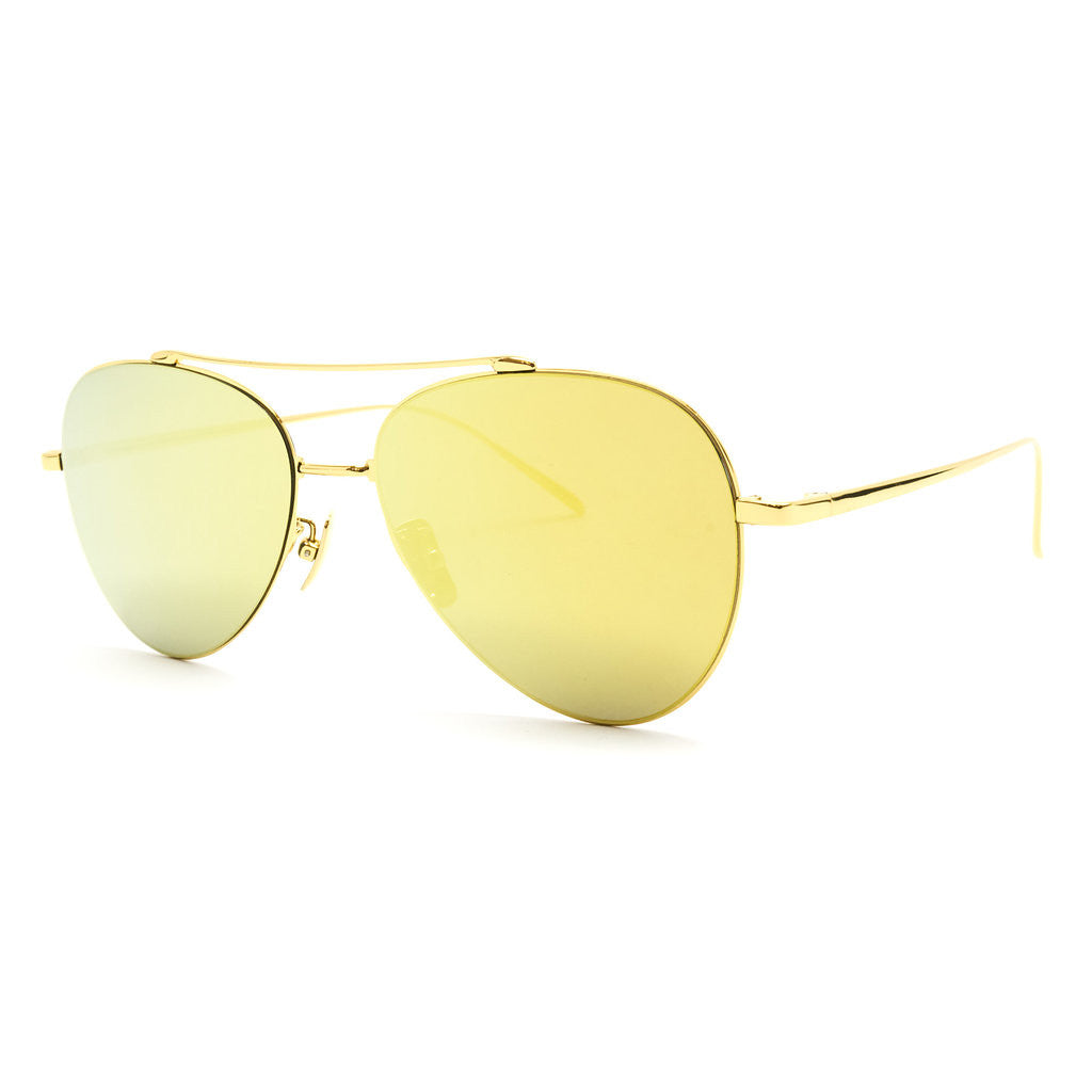 Gold shade sunglasses-18k Gold Beta Titanium frame-Native Ken Eyewear NY