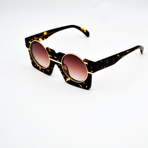 Octavius Marsion x Native Ken Highland Gloss Black with Solid Gold Mirror Lens