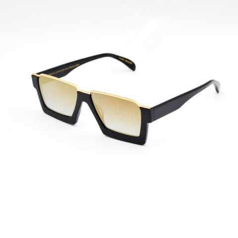 Octavius Marsion x Native Ken Buckhead Gloss Black with Solid Gold Mirror Lens