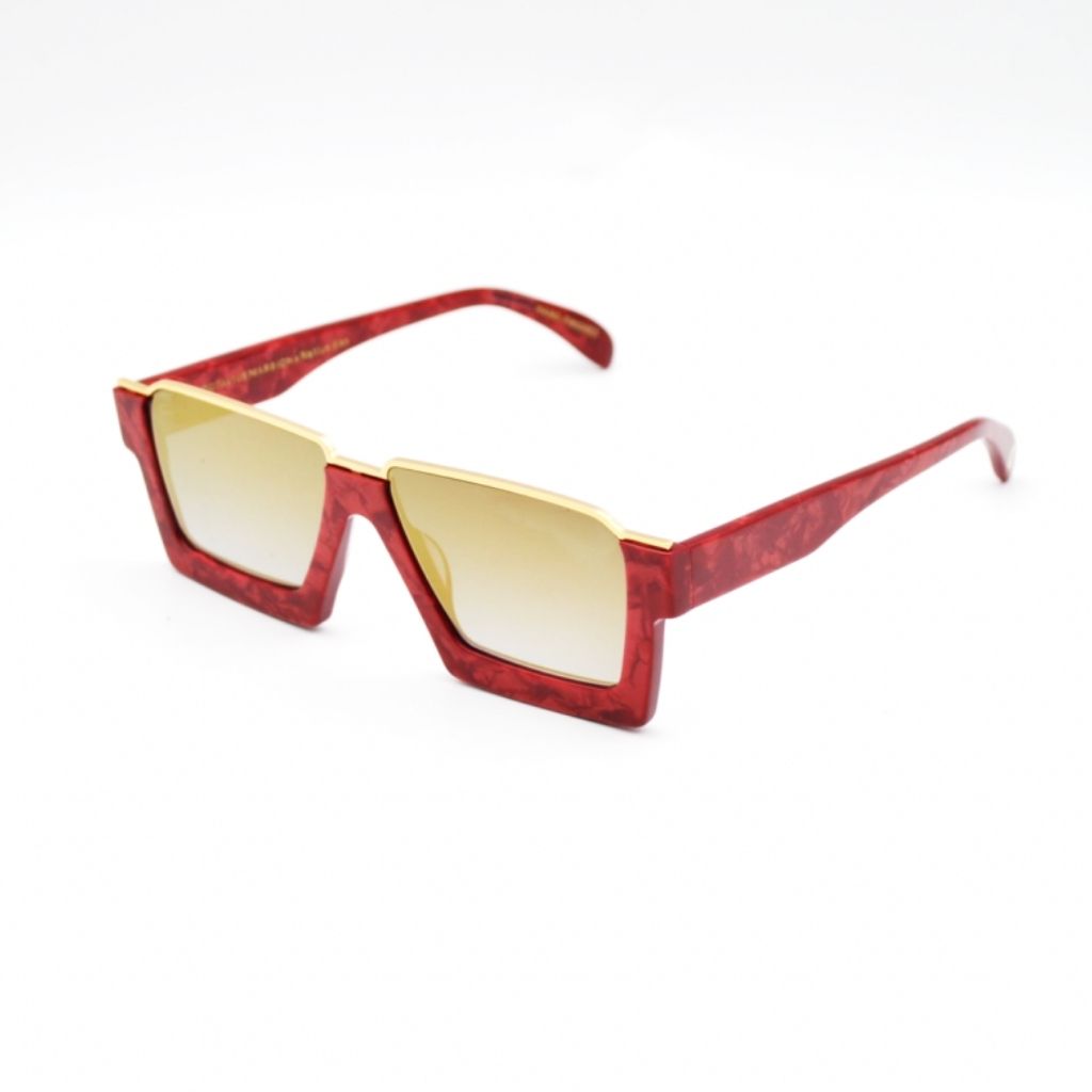 Octavius Marsion x Native Ken Buckhead Red Marble with Solid Gold Mirror Lens